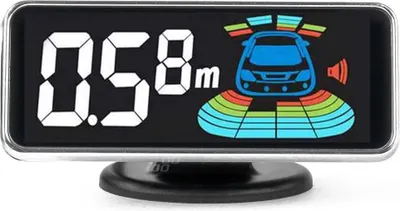 Immagine prodotto di Display LED 3D per sensori di parcheggio AMIO-03694 con avviso sonoro e spegnimento
