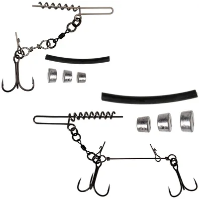 Produktbild von Zeck Predator Softbait System + Screw Set - Spinnmontage, Ausführung:Gr. L für Köderlängen von ca. 25cm / Gr. 2/0 & 1/0