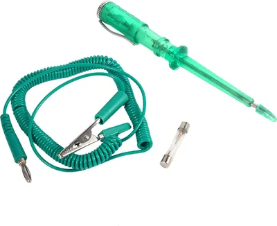 Zdjęcie produktu dla Tester obwodów samochodowych DC 6V 12V 24V Test napięcia żarówki Ołówek Zielony