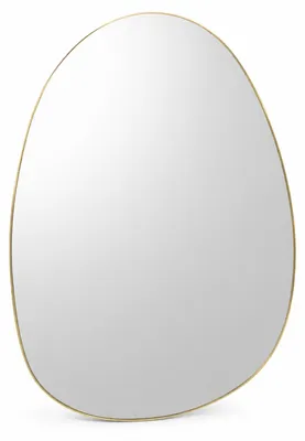 Obrázek produktu pro Dekorativní zrcadlo KALY 75 x 55 cm, asymetrické, zlatý rám