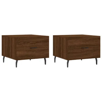 Produktbild von Couchtische 2 Stk. Braun Eichen-Optik 50x50x40 cm Holzwerkstoff