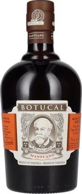 A bottle of Botucal Rum Mantuano.