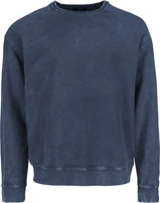 Produktbild von RED by EMP Herren blaues Sweatshirt mit offener Naht am Kragen L