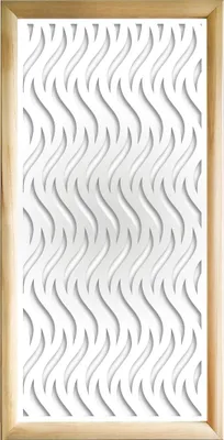 Immagine prodotto di VERTICALWAVES - Moduli Decorativi in Legno e PVC 47x94 cm bianco