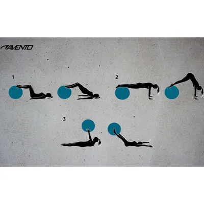 Image de Avento Balle de fitness/gymnastique Diamètre 55 cm Bleu