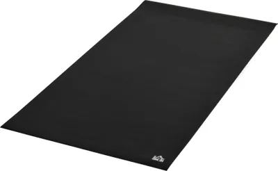Produktbild von Rutschfeste Sportmatte 180x90 cm 6 mm Dicke für Fitnessgeräte, Yoga, Laufband, Heimtrainer - Schwarz
