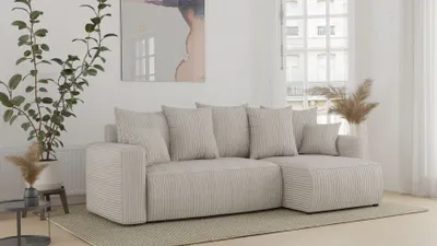 Obrázek produktu pro Rohová sedací souprava CHENOA - béžová
