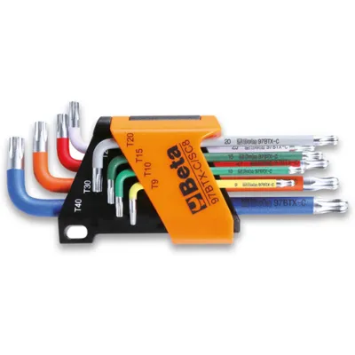 Immagine prodotto di Beta Tools Set di chiavi angolari a testa sferica da 8 pezzi 97BTX-C/SC8