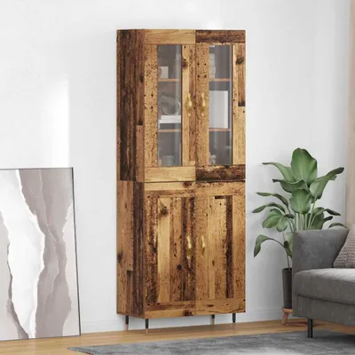 Immagine prodotto di vidaXL Credenza 2 pezzi in legno di recupero materiale in legno