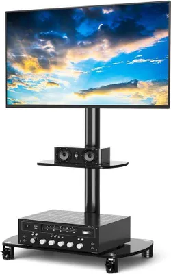 Produktbild von Famanu TV-Ständer Mobil mit Höhenverstellung und Drehfunktion - für 32 bis 70 Zoll Fernseher
