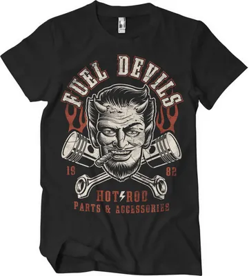 Produktbild von Fuel Devils Satans Pistons T-Shirt - Small - Black