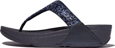 Produktbild von FitFlop Lulu Crystal-Mix Toe-Post Midnight Navy Größe EU 42