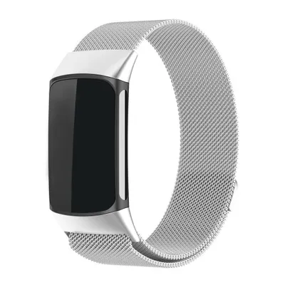 Produktbild von Strap-it Luxus-Milanese-Armband passend für Fitbit Charge 6 (silber)