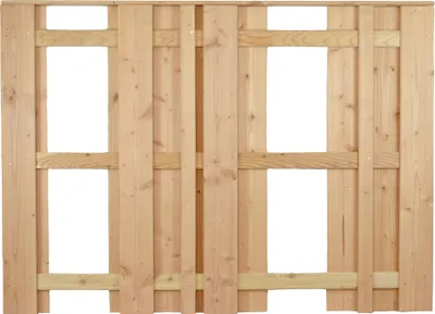 Produktbild von Zaun Hauptelement Aalborg Lärche 180 x 130 cm natur