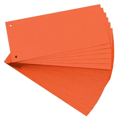 Image de EXACOMPTA Trennstreifen 105 x 240 mm, orange, 180 g/qm