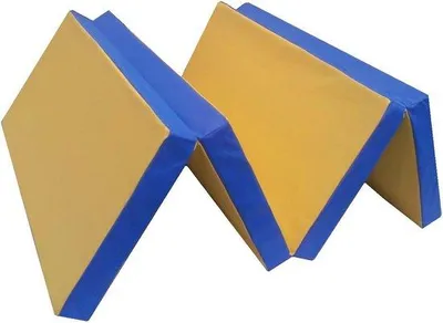 Produktbild von Famanu Gymnastikmatte und Yogamatte 200x100x8 cm - Rot Gelb