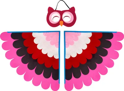 Produktbild von Oblique Unique Eule Uhu Kostüm Accessoire Set - Flügel + Maske für Karneval Fasching Motto Party als Verkleidung