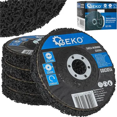 Obrázok produktu pre Abrazívny kotúč 125x22,2mm Clean&Strip na čistenie kovu, nehrdzavejúcej ocele a plastu, Geko