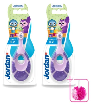 Produktbild von 2 x Jordan Baby Zahnbürste für 0-2 Jahre - Sparpackung - 2 Stücke