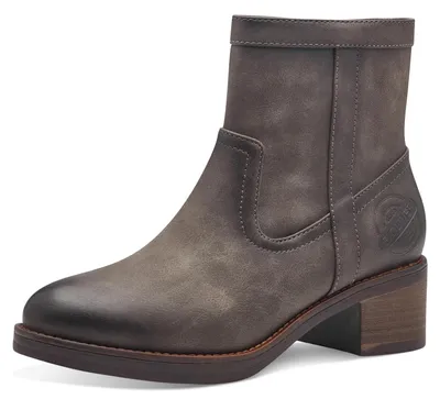 Image de Bottines à talons pour femmes s.Oliver, élégantes, en matière vegan, couleur marron (cigar), taille 36 EU