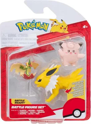 Zdjęcie produktu dla Pokémon figurkowy - Clefairy, Flapple, Jolteon