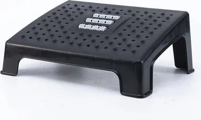 Zdjęcie produktu dla Ergonomiczna podnóżka biurowa z regulacją, czarna