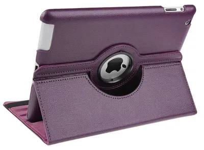 Produktbild von Mobigear DuoStand iPad 4 (2012) Hülle, drehbare Klapphülle - Lila