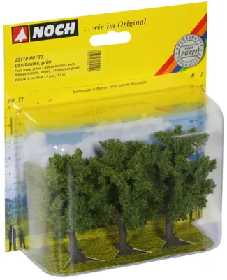 Obrázok produktu pre 3 miniatúrne ovocné stromy vhodné na modelárstvo a diórame