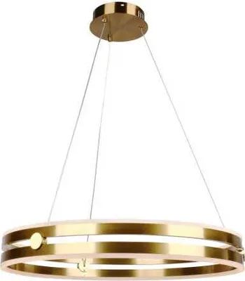 Zdjęcie produktu dla Arena - Nowoczesna Lampa Ring LED Mosiądz złoty 60 cm