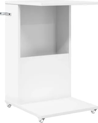 Produktbild von "SALE 2026"Sofatisch/Beistelltische - elegante Design - Mit Rad Weiß 40 x 35 x 60 cm Holzwerkstoff - für Wohnzimmer, Eingang DE9028613