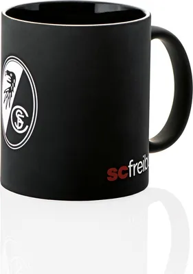 Produktbild von SC Freiburg Softtouch Tasse Schwarz Steinzeug 0,3 Liter 11x8x10 cm
