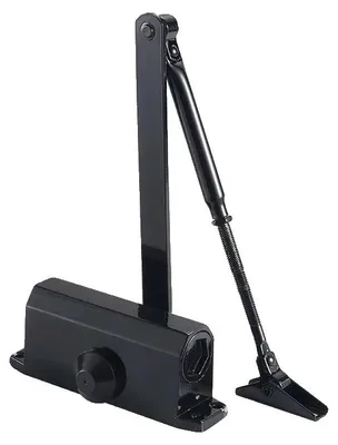 Obrázek produktu pro Zavírač dveří, hydraulicky nastavitelný, nosnost 80 kg, polohování černá S