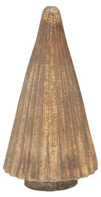 Obrázek produktu pro Clayre & Eef Vánoční dekorace Vánoční stromeček 32 cm zlatě zbarvený skleněný vánoční stromeček