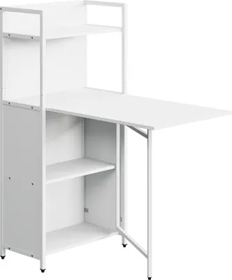 Produktbild von Esstisch Vicco Savio Weiß 57 x 30 cm mit klappbarer Tischplatte, Model 56377