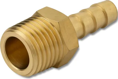 Produktbild von PARTNER PNEUMATIC Messingverbinder, Außengewinde 1/4"" Fischgrät 6mm