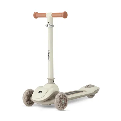 Image de Deryan Harvey : Trottinette pour enfant à 3 roues avec éclairage LED - Réglable - Gris