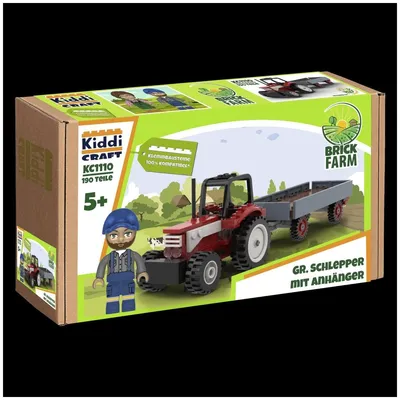Obrázek produktu pro Kiddicraft KC1110 – Velký nákladní vůz s přívěsem