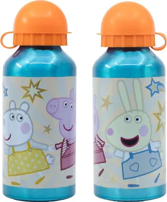 Produktbild von Peppa Pig Wutz Aluminium Sportflasche Wasserflasche Trinkflasche Flasche 400 ml