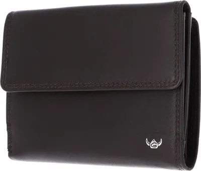 Image de Golden Head Cuir porte-monnaie Polo RFID Protect Damenbörse 2137 Dunkelbraun marron foncé