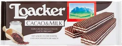 Produktbild von 12x Loacker Cacao & Milk Würfel Kakao und Milch kekse Waffeln 175g