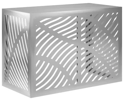 Zdjęcie produktu dla vidaXL Osłona klimatyzacji srebrna 100 x 50 x 70 cm Stal ocynkowana