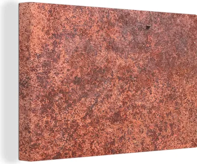 Produktbild von OneMillionCanvasses® - Leinwandbilder - 150x100 cm, Eisen - Metall - Rost, Wandbilder Kunstdruck Wanddekoration - Foto auf Leinwand - Gemälde auf Holzrahmen