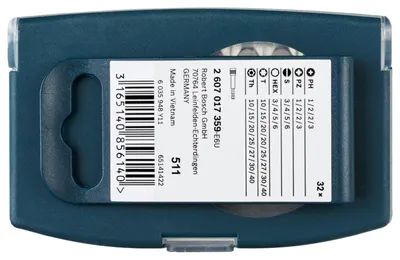 Produktbild von 32-tlg. Schrauberbit Set blau