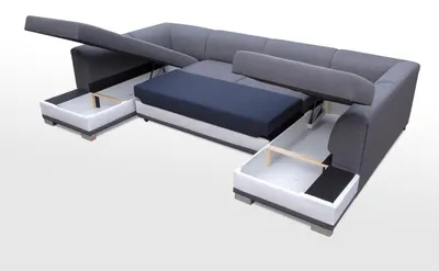 Produktbild von XXL Wohnlandschaft Ecksofa Couch Polster Garnitur Ecke Designer U-Form Neu Sofa