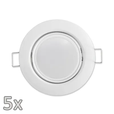 Produktbild von Einbauleuchten-Set McShine 5xRahmen 5xLED-Modul 5W 440lm 230V weiß