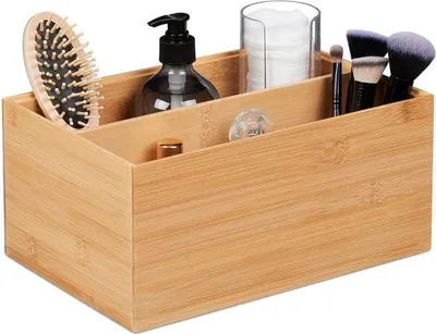 Obrázok produktu pre Úložný box z bambusu s 2 priehradkami