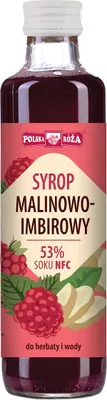 Produktbild von HIMBEERSIRUP MIT INGWER 250 ml – POLSKA RÓŻA