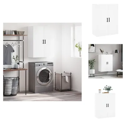 Zdjęcie produktu dla vidaXL Szafka ścienna biała 69,5x34x90 cm - Kredensy