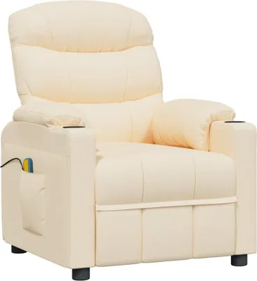 Obrázek produktu pro masážní křeslo vidaXL Electric Cream Fabric