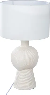 Produktbild von GILDE Tischleuchte, "Sable", Kunstharz, creme, , H. 55 cm, D. 30,5 cm 52970